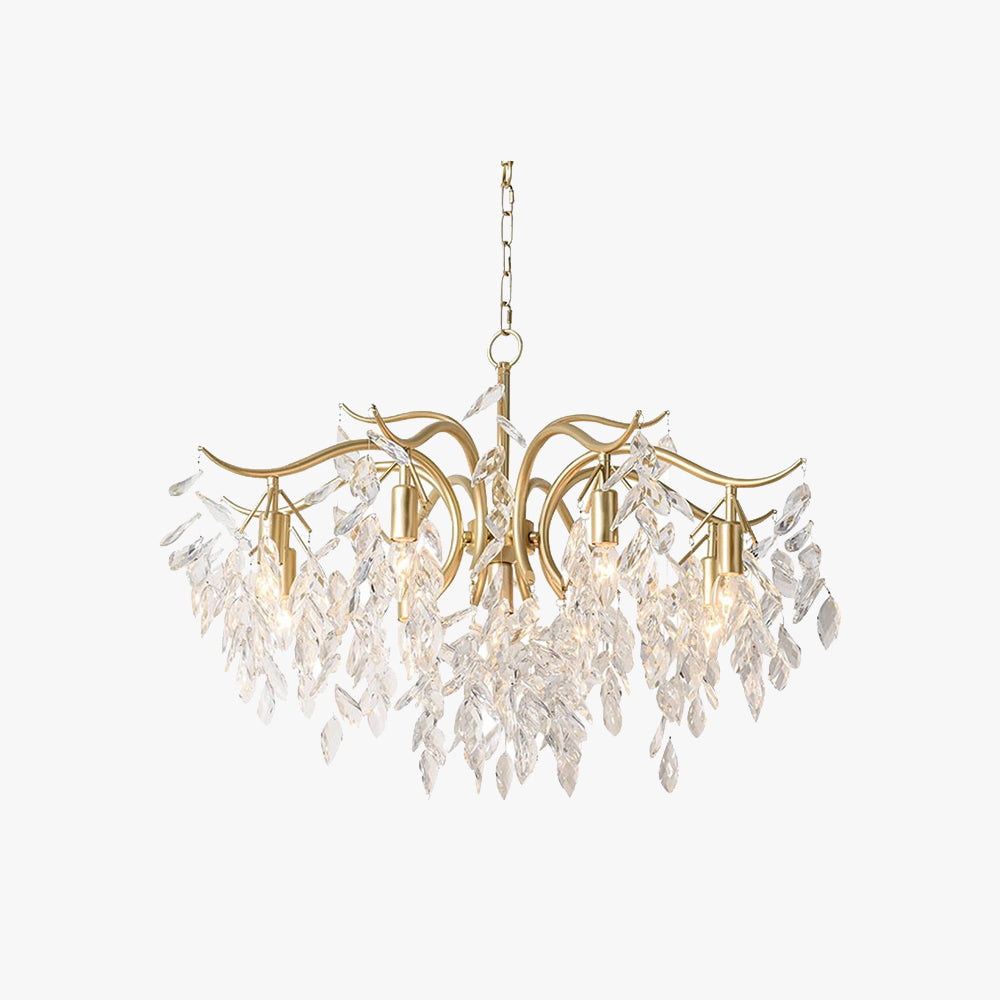 Elaral | Luxury Wisteria Flower Cascading Crystal Chandelier