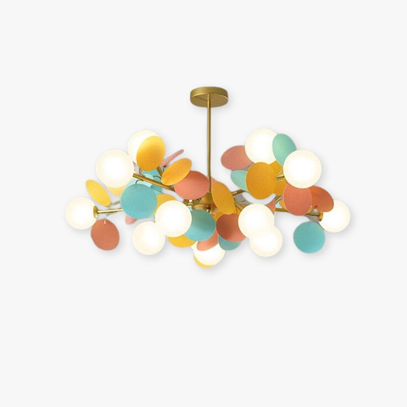 Florian | Luxury Geometric Branch Design Glass Orb Chandelier