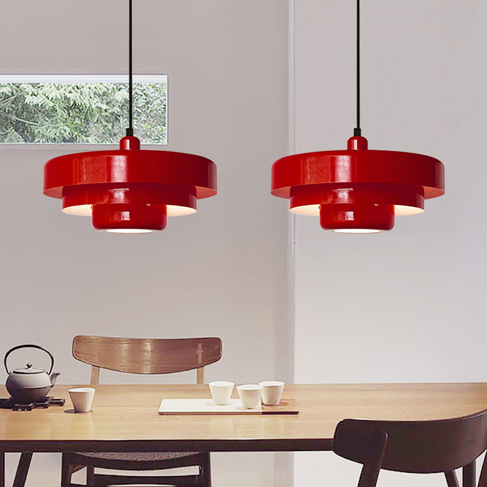 Retrova | Mid Century Modern Layered Iron Pendant Light