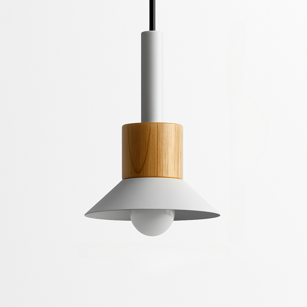 Briventa | Nordic Geometric Wood Metal Modern Pendant Ceiling Light