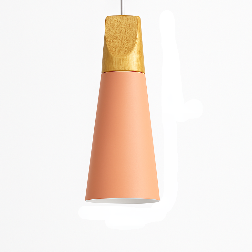 Virelo | Modern Nordic Metal And Wood Pendant Light