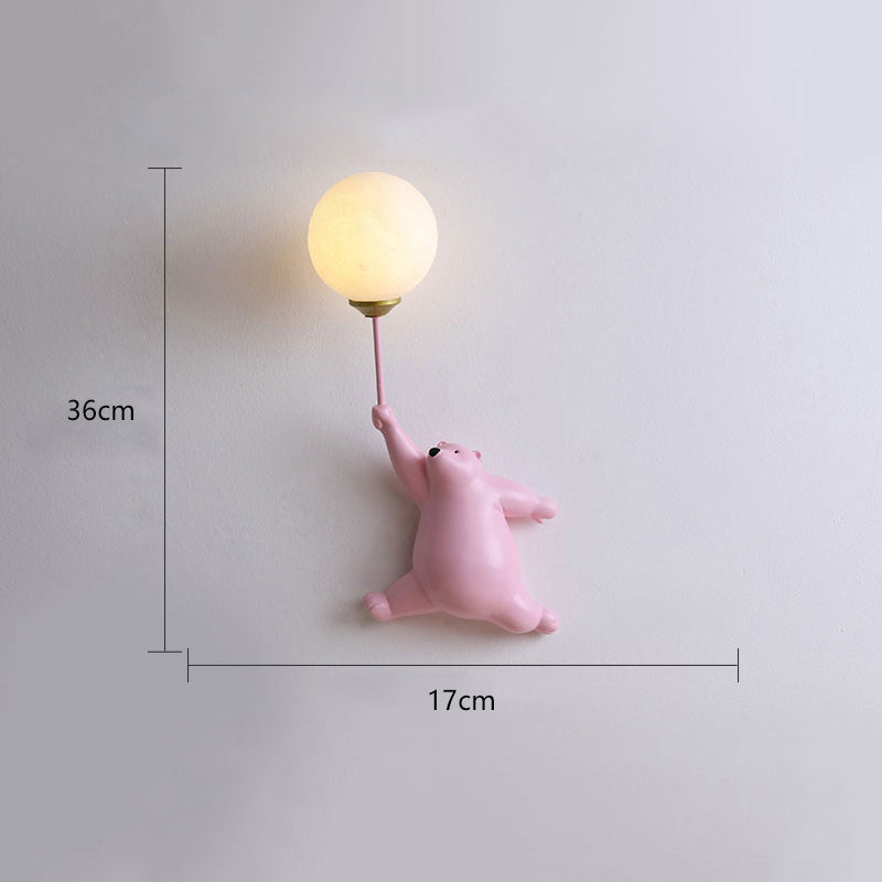 Bublo | Whimsical Bear Balloon Wall Light