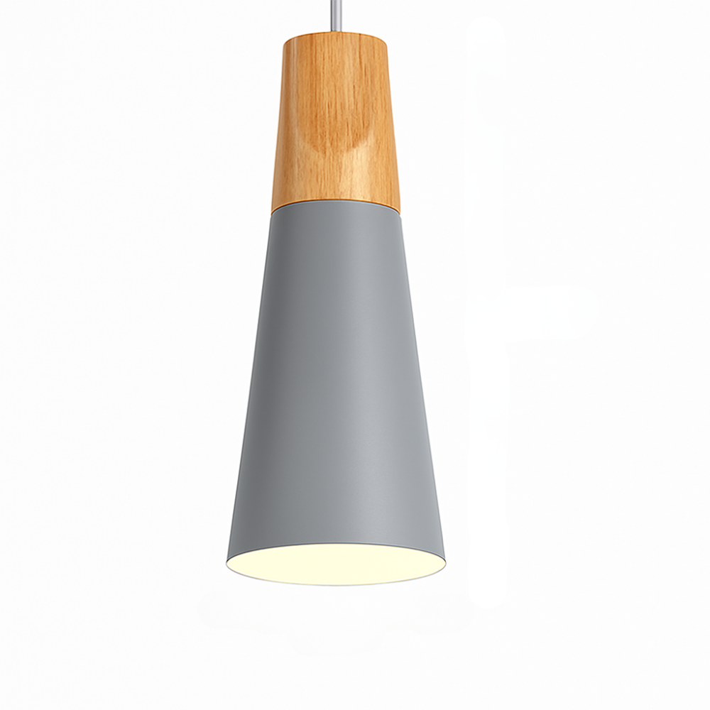Virelo | Modern Nordic Metal And Wood Pendant Light