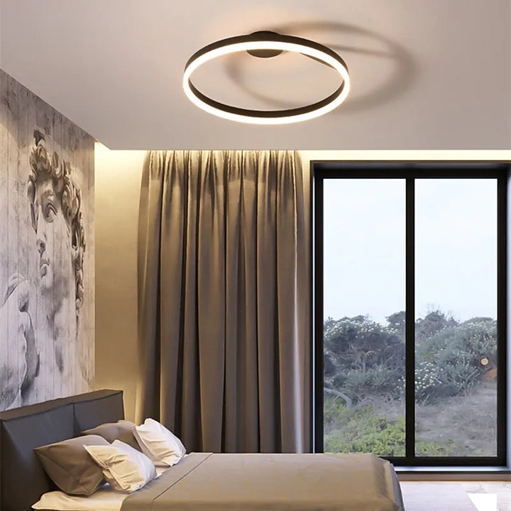 Aeris | Nordic Circular Metal Flush Mount Ceiling Light