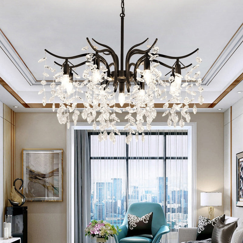 Elaral | Luxury Wisteria Flower Cascading Crystal Chandelier