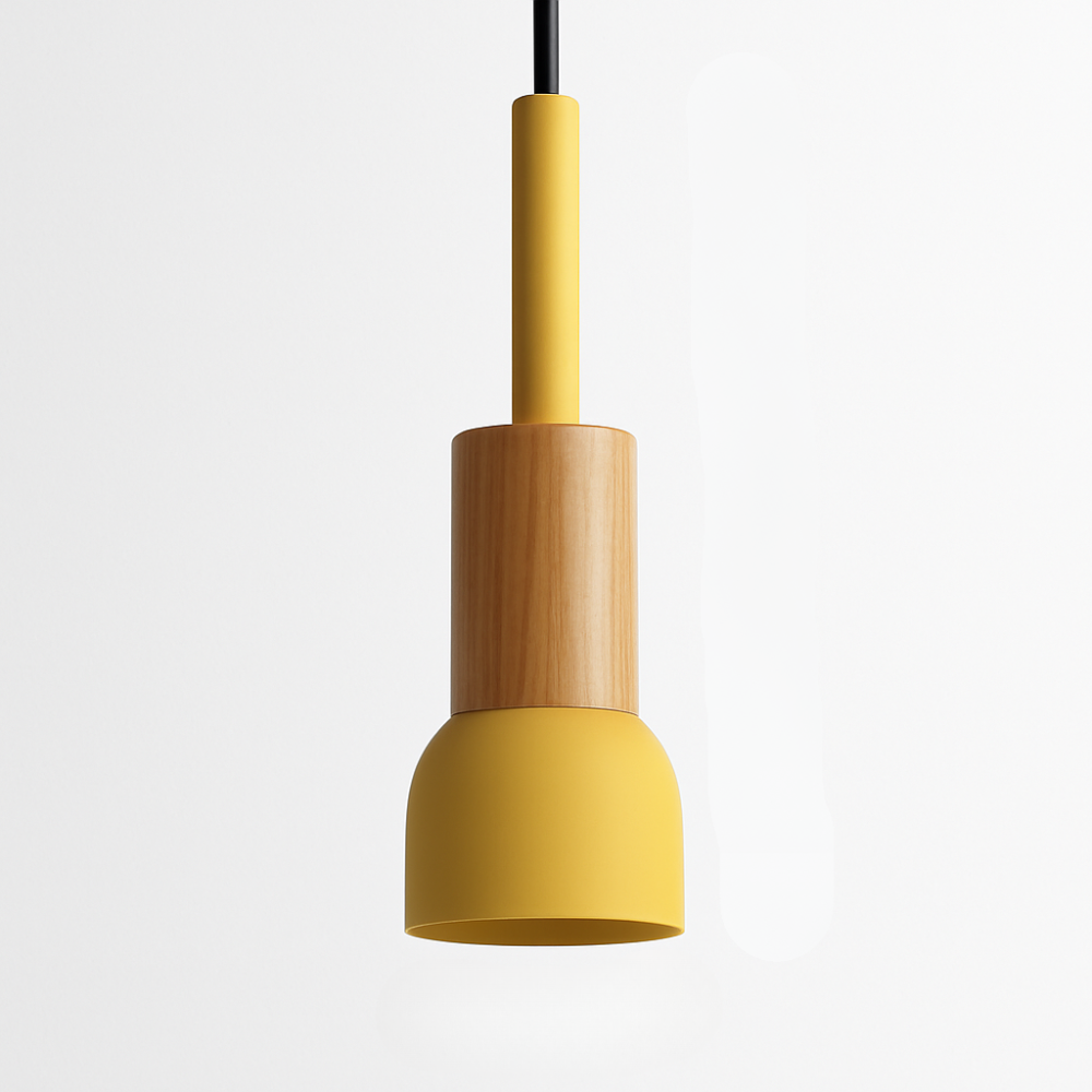 Briventa | Nordic Geometric Wood Metal Modern Pendant Ceiling Light