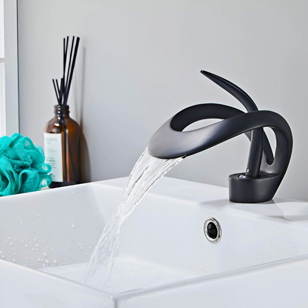 Elara | Artistic Bathroom Basin Mixer Tap with Single Lever Control