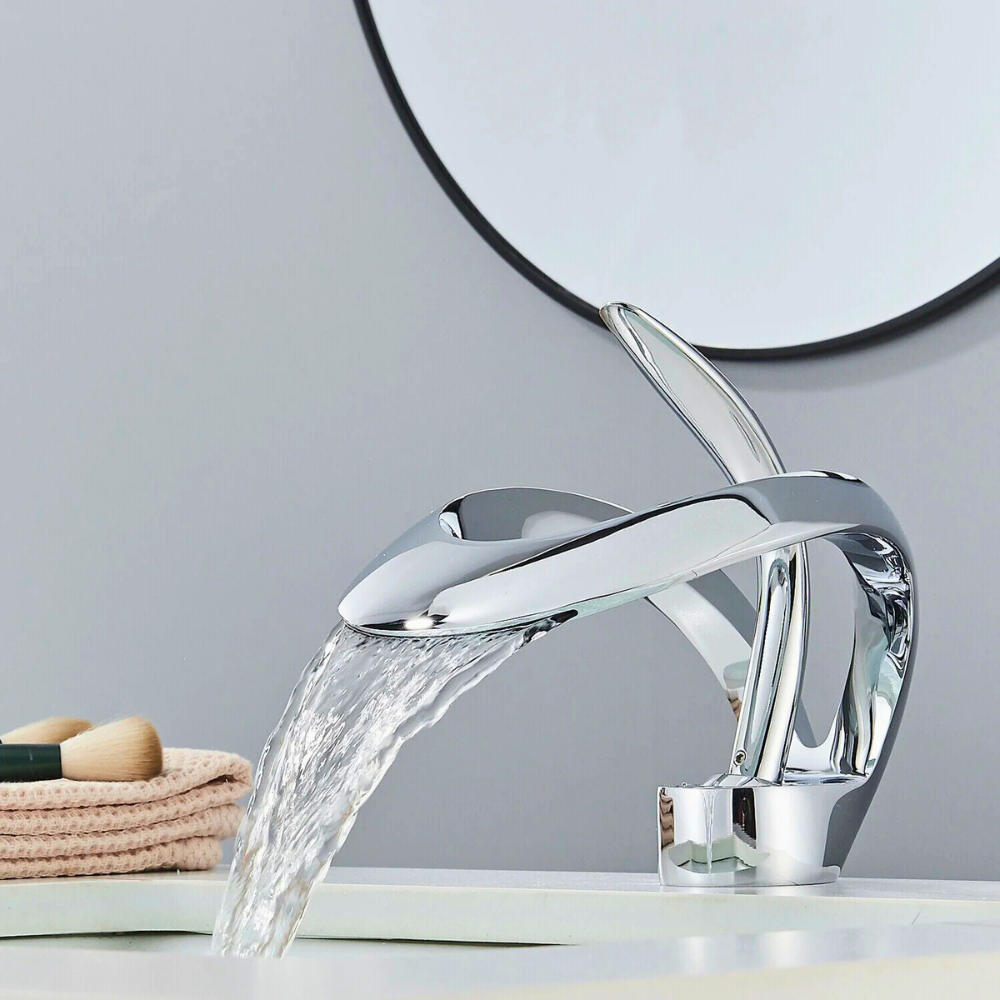 Elara | Artistic Bathroom Basin Mixer Tap with Single Lever Control