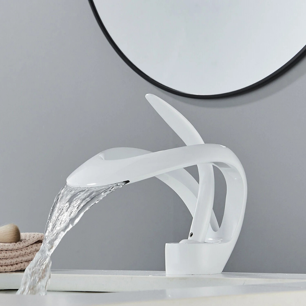 Elara | Artistic Bathroom Basin Mixer Tap with Single Lever Control