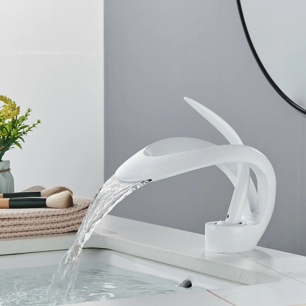 Elara | Artistic Bathroom Basin Mixer Tap with Single Lever Control