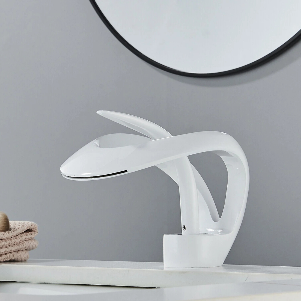 Elara | Artistic Bathroom Basin Mixer Tap with Single Lever Control