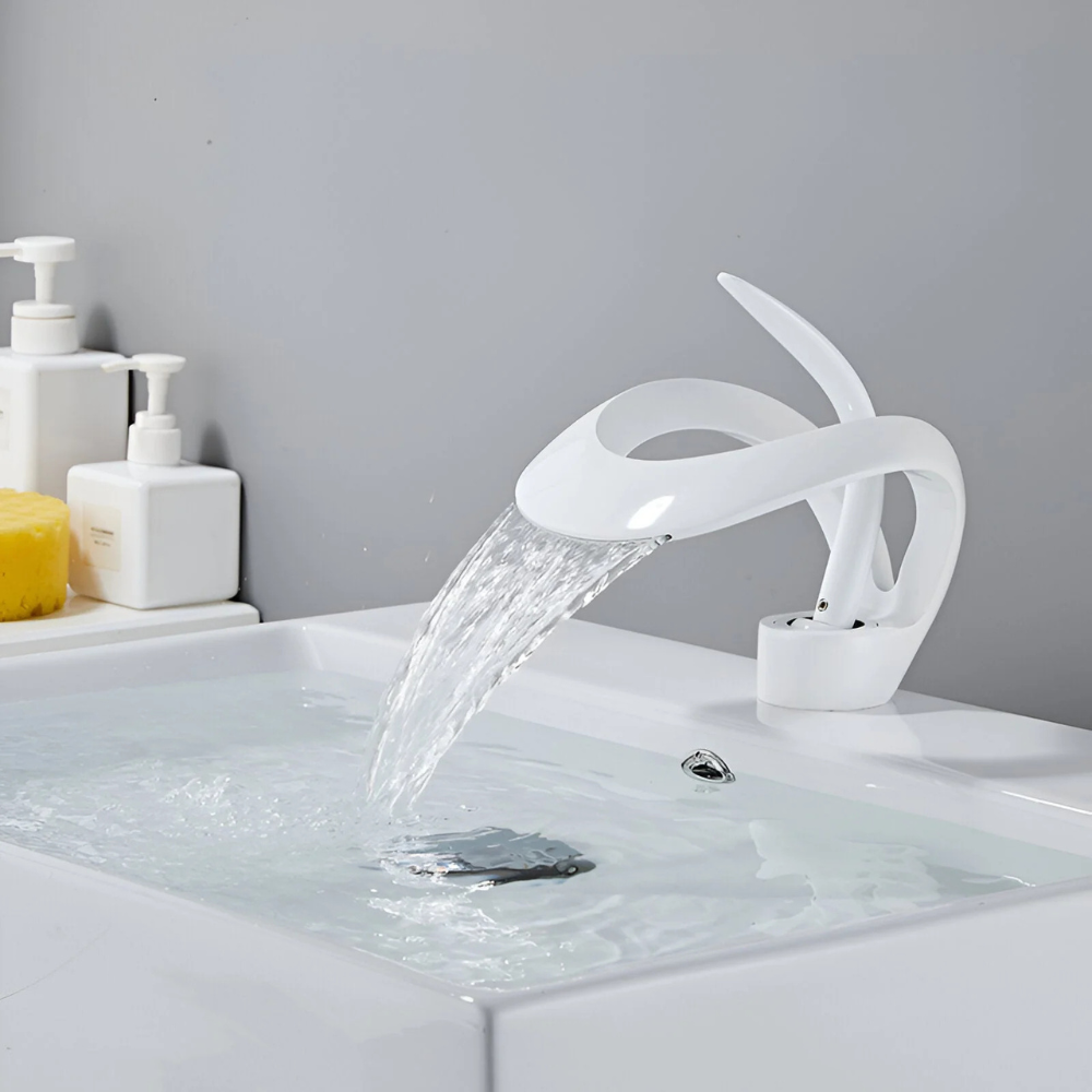Elara | Artistic Bathroom Basin Mixer Tap with Single Lever Control