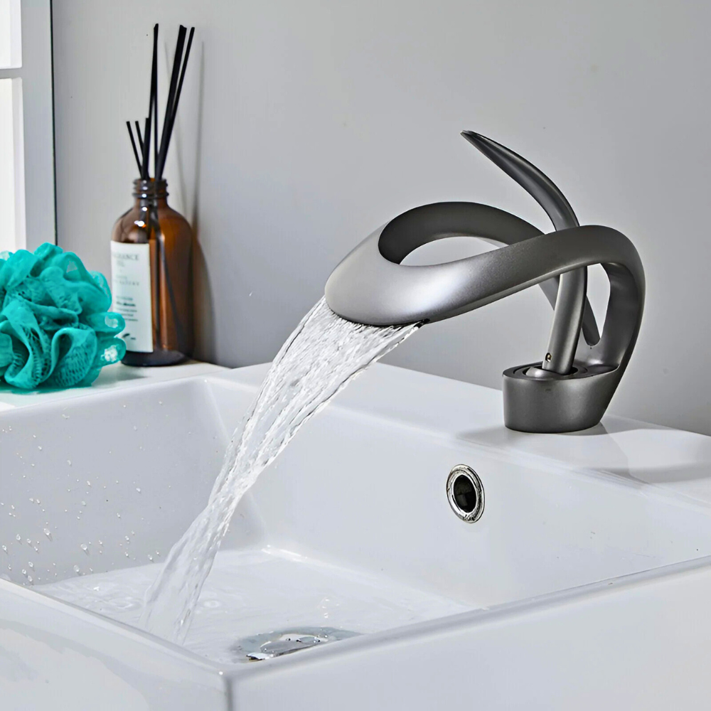 Elara | Artistic Bathroom Basin Mixer Tap with Single Lever Control
