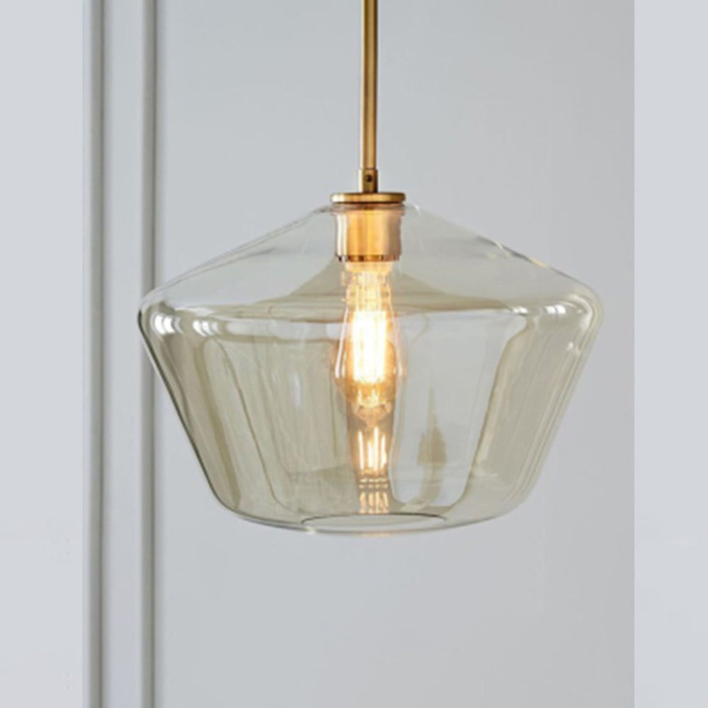 Niris | Nordic Diamond Shaped Geometric Glass Pendant Light