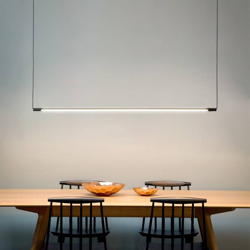 Voras | Nordic Minimalist Black Linear Acrylic Diffuser Pendant Light
