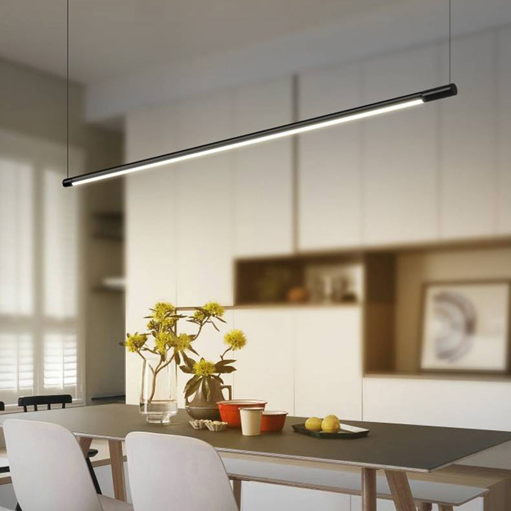 Voras | Nordic Minimalist Black Linear Acrylic Diffuser Pendant Light