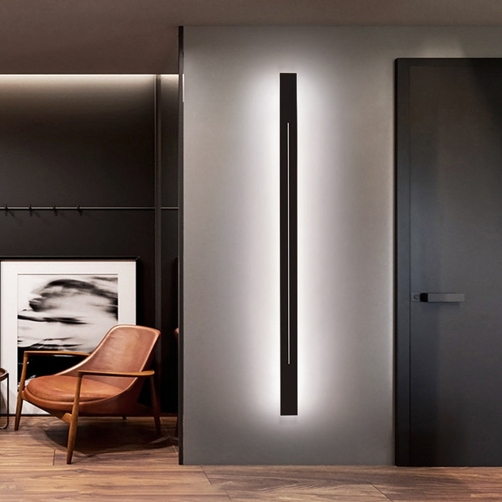 Azini | Sleek Geometric Vertical Rectangle Acrylic Wall Light