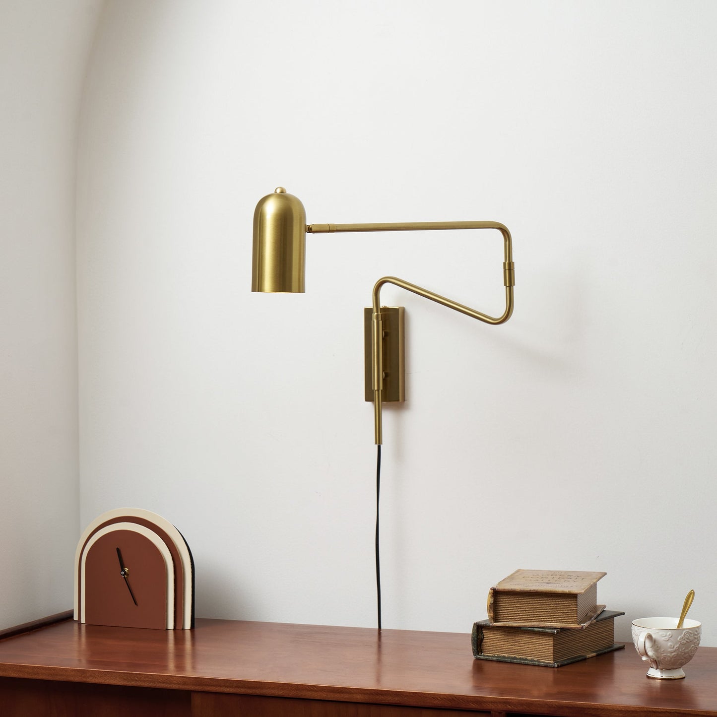 Kelsigore | Minimalist Swing Arm Rotatable Geometric Functional Wall Light