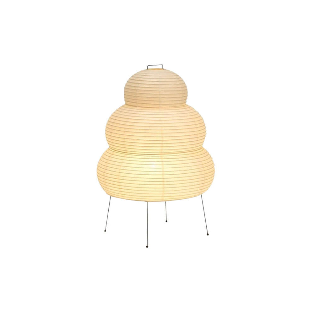 Kryntaleo | Japanese Ribbed Bamboo Silhouette Oriental Accent Table Lamp