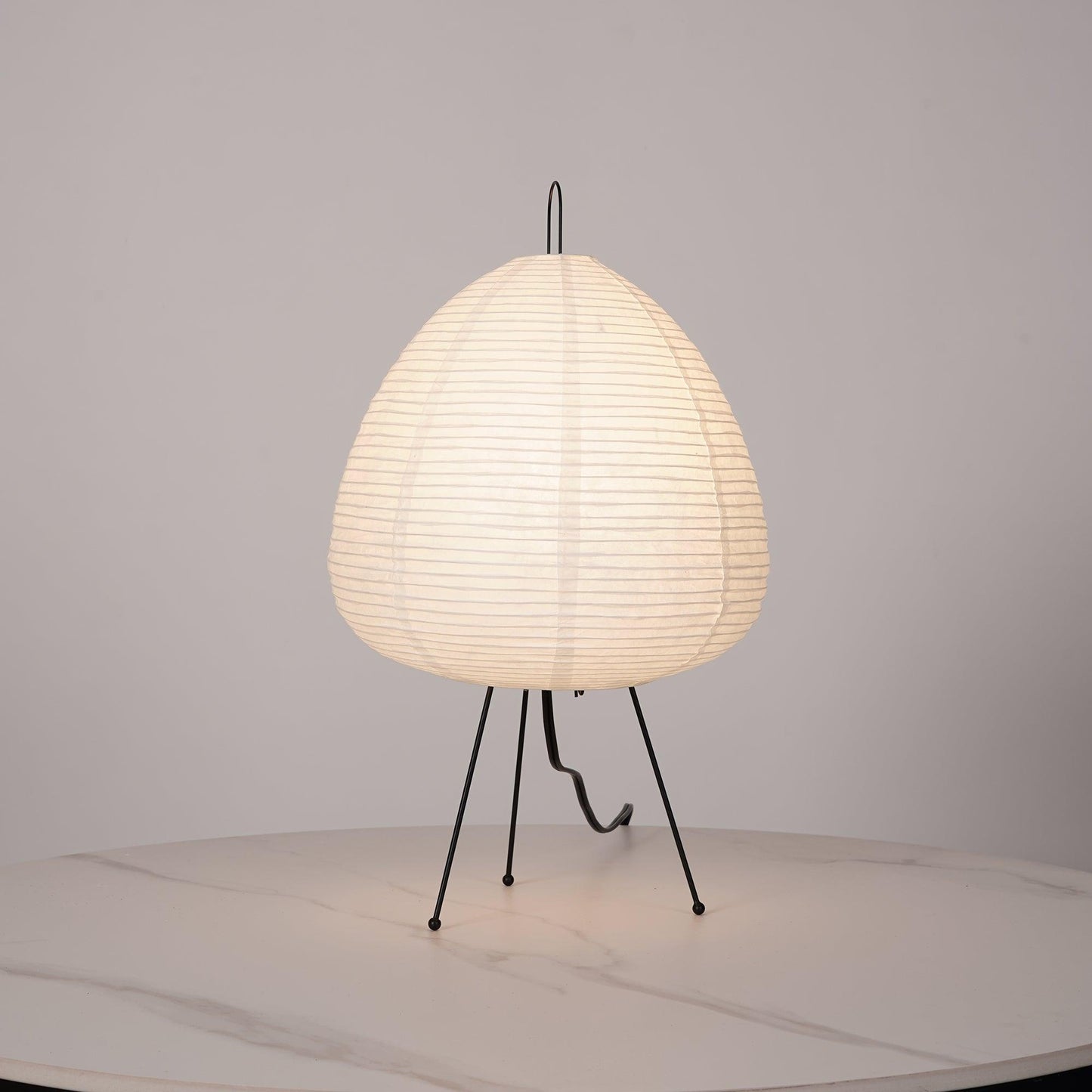 Kryntaleo | Japanese Ribbed Bamboo Silhouette Oriental Accent Table Lamp