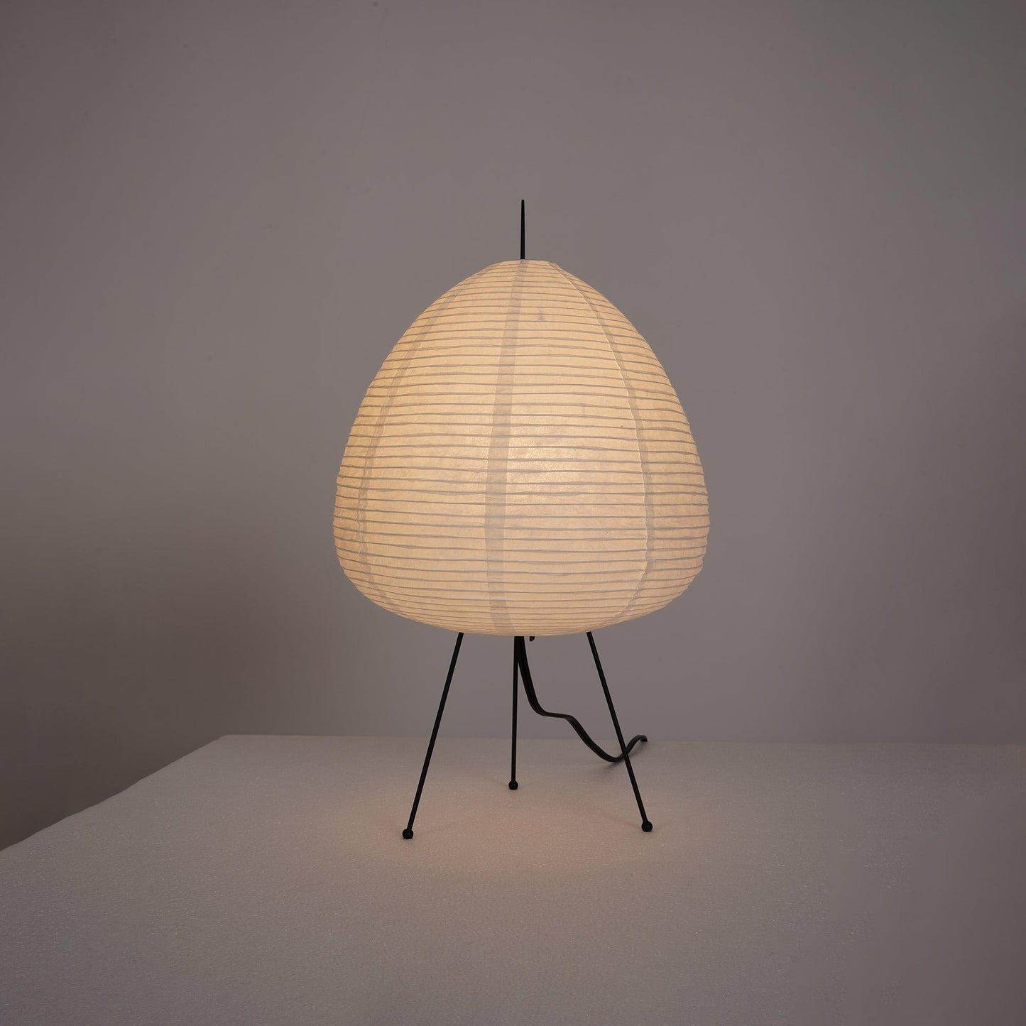 Kryntaleo | Japanese Ribbed Bamboo Silhouette Oriental Accent Table Lamp