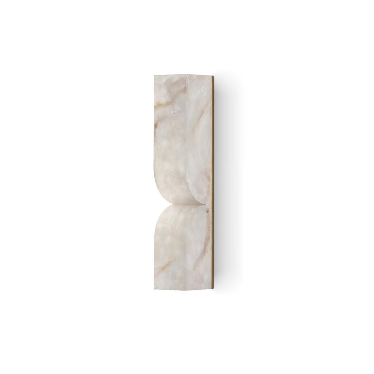 Marbrisso | Minimalist Carved Alabaster Stone Wall Light