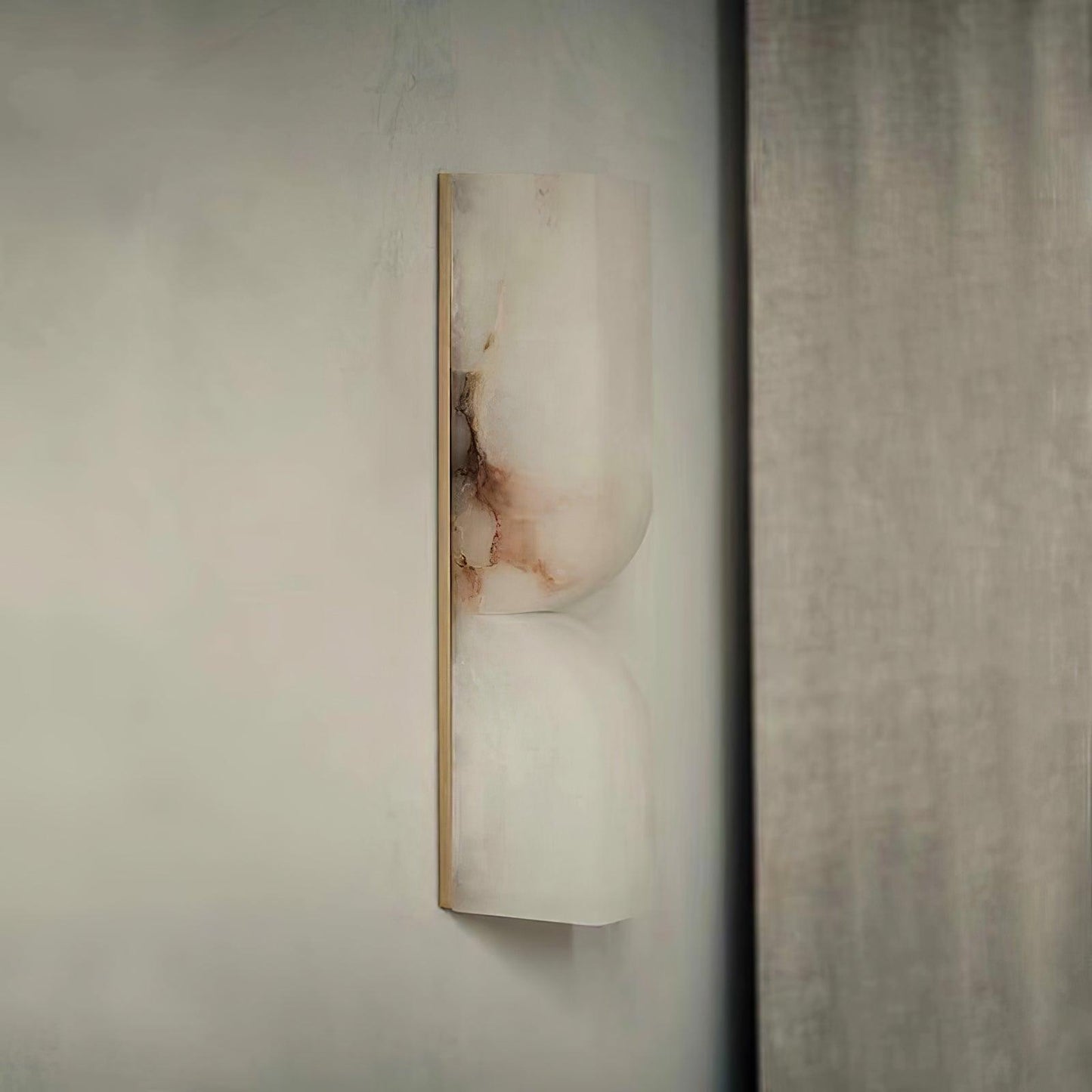 Marbrisso | Minimalist Carved Alabaster Stone Wall Light