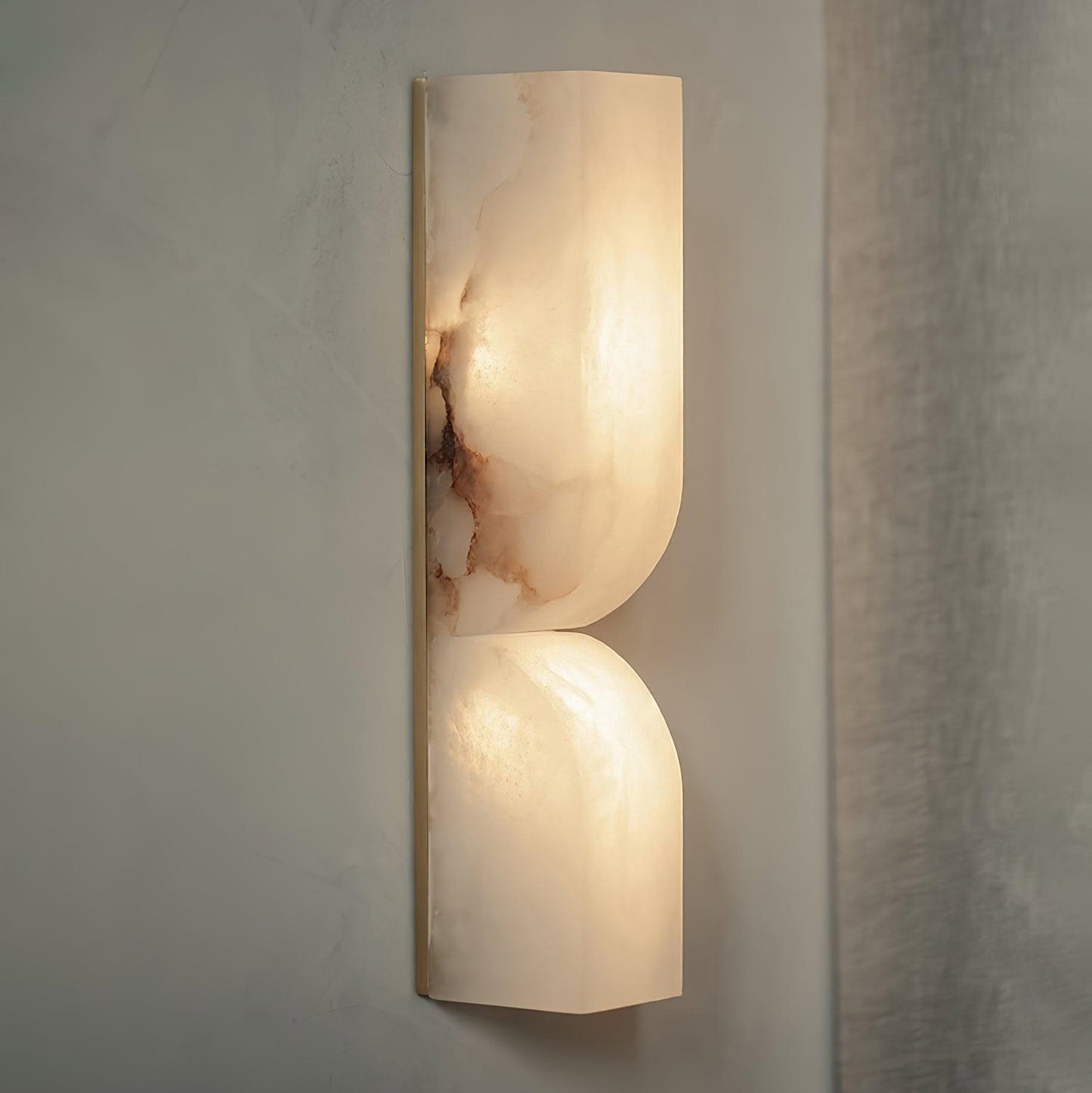 Marbrisso | Minimalist Carved Alabaster Stone Wall Light