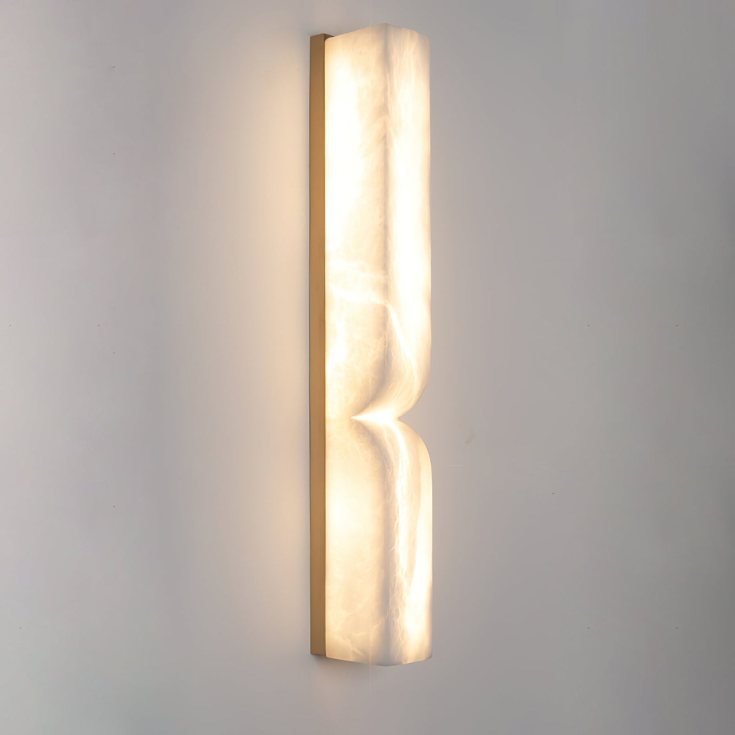 Marbrisso | Minimalist Carved Alabaster Stone Wall Light