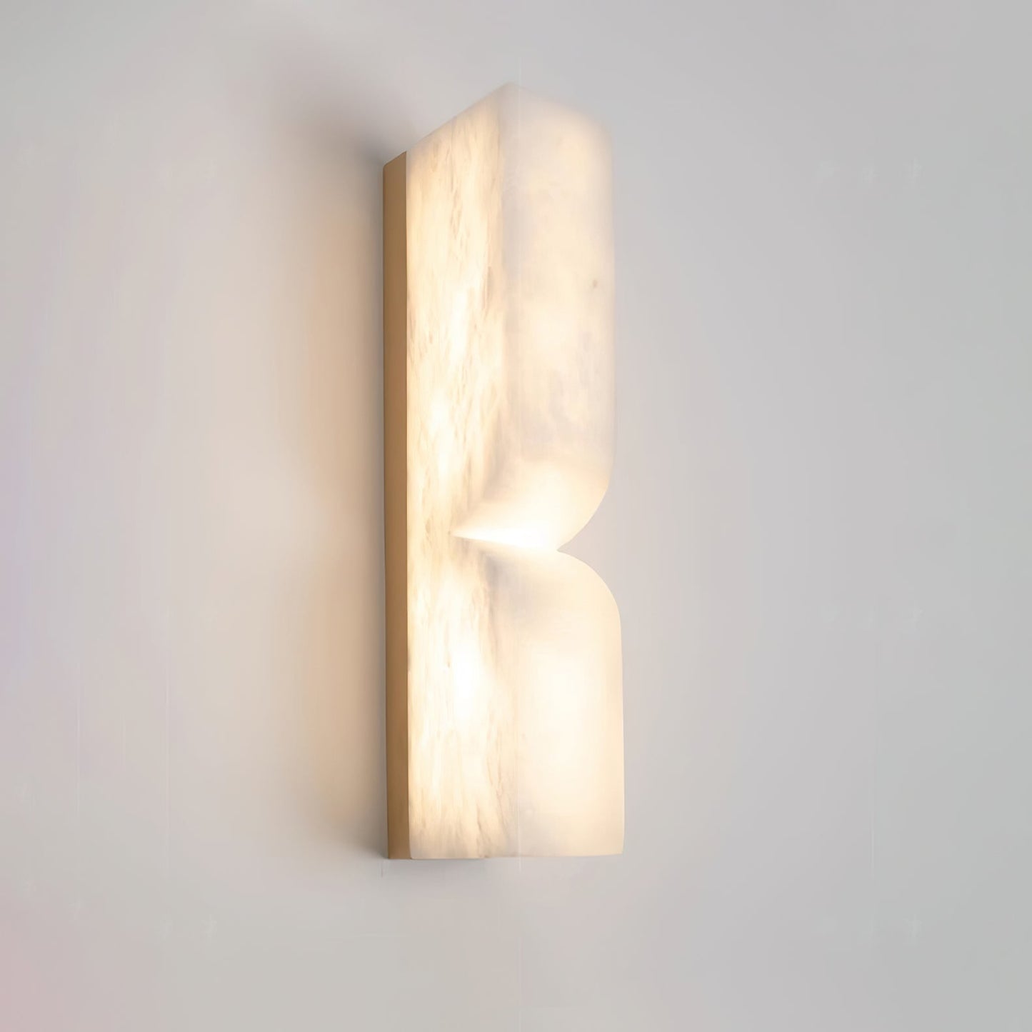 Marbrisso | Minimalist Carved Alabaster Stone Wall Light