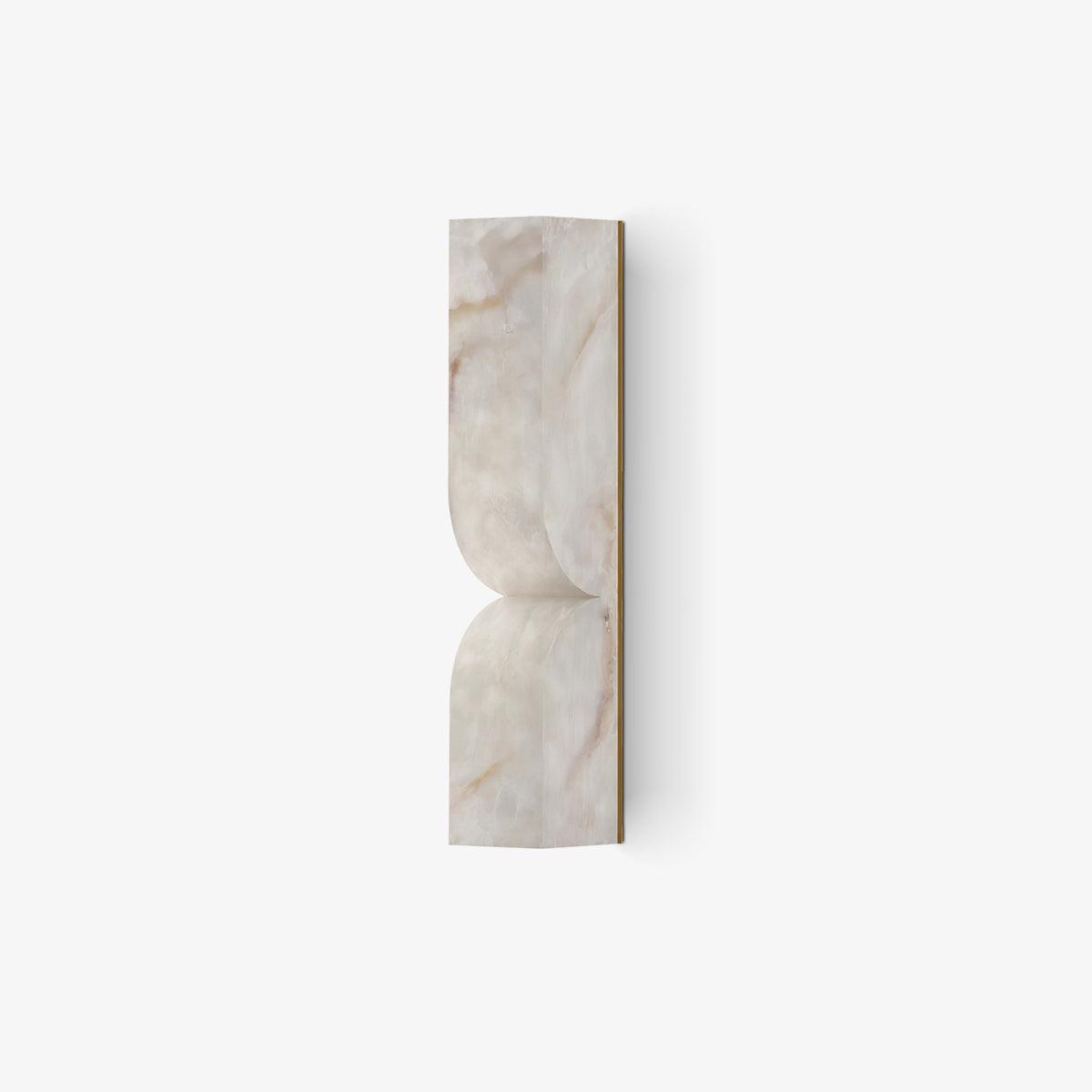 Marbrisso | Minimalist Carved Alabaster Stone Wall Light
