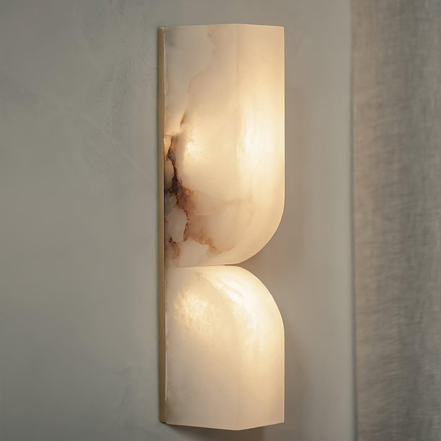 Marbrisso | Minimalist Carved Alabaster Stone Wall Light