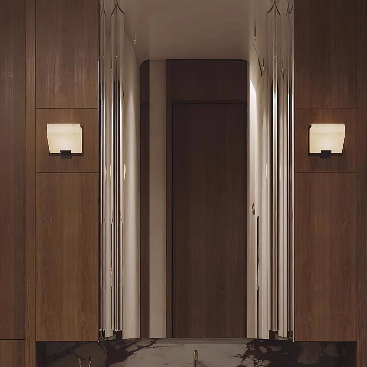 Luvidior | Architectural Column Alabaster Stone Blocks Wall Light