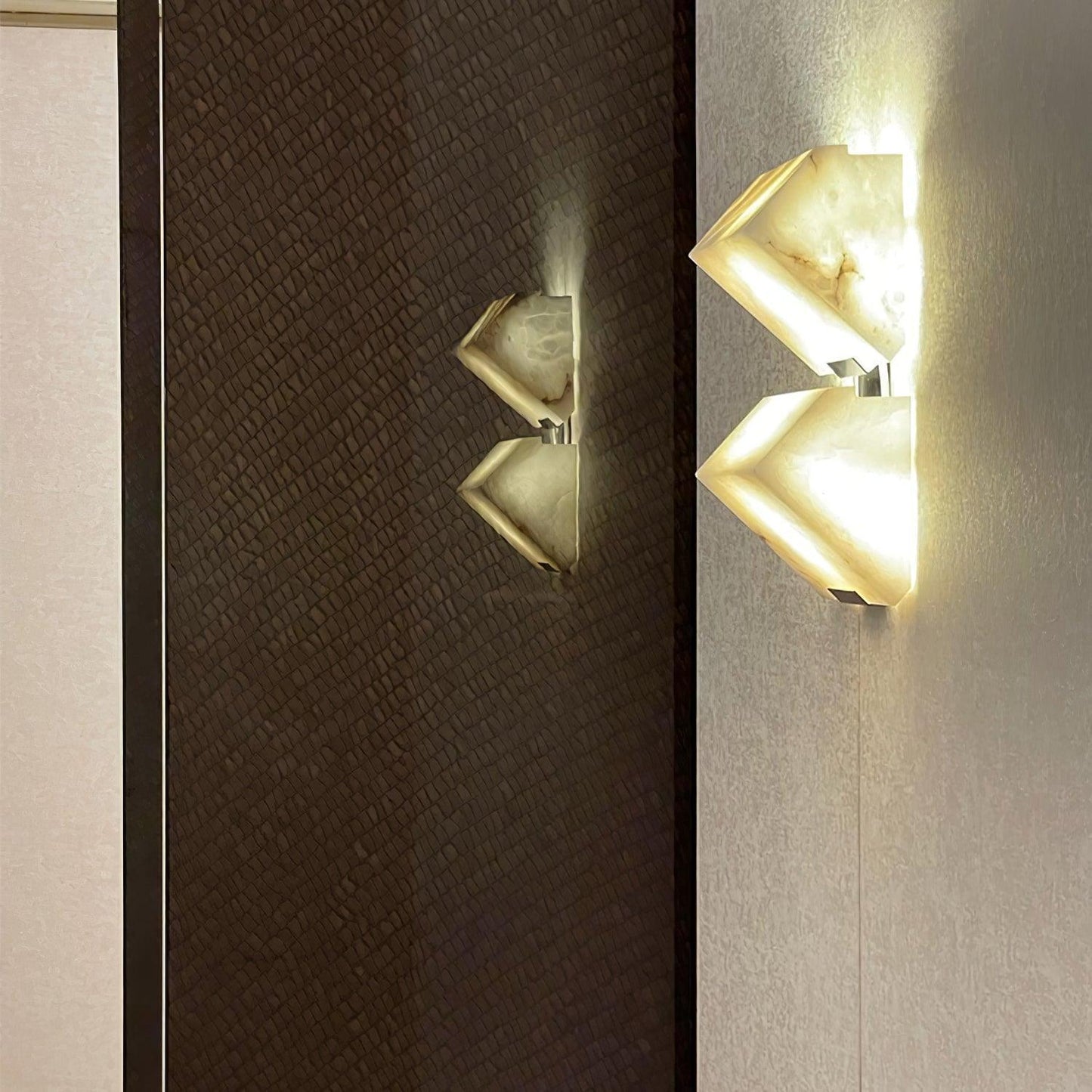 Luvidior | Architectural Column Alabaster Stone Blocks Wall Light