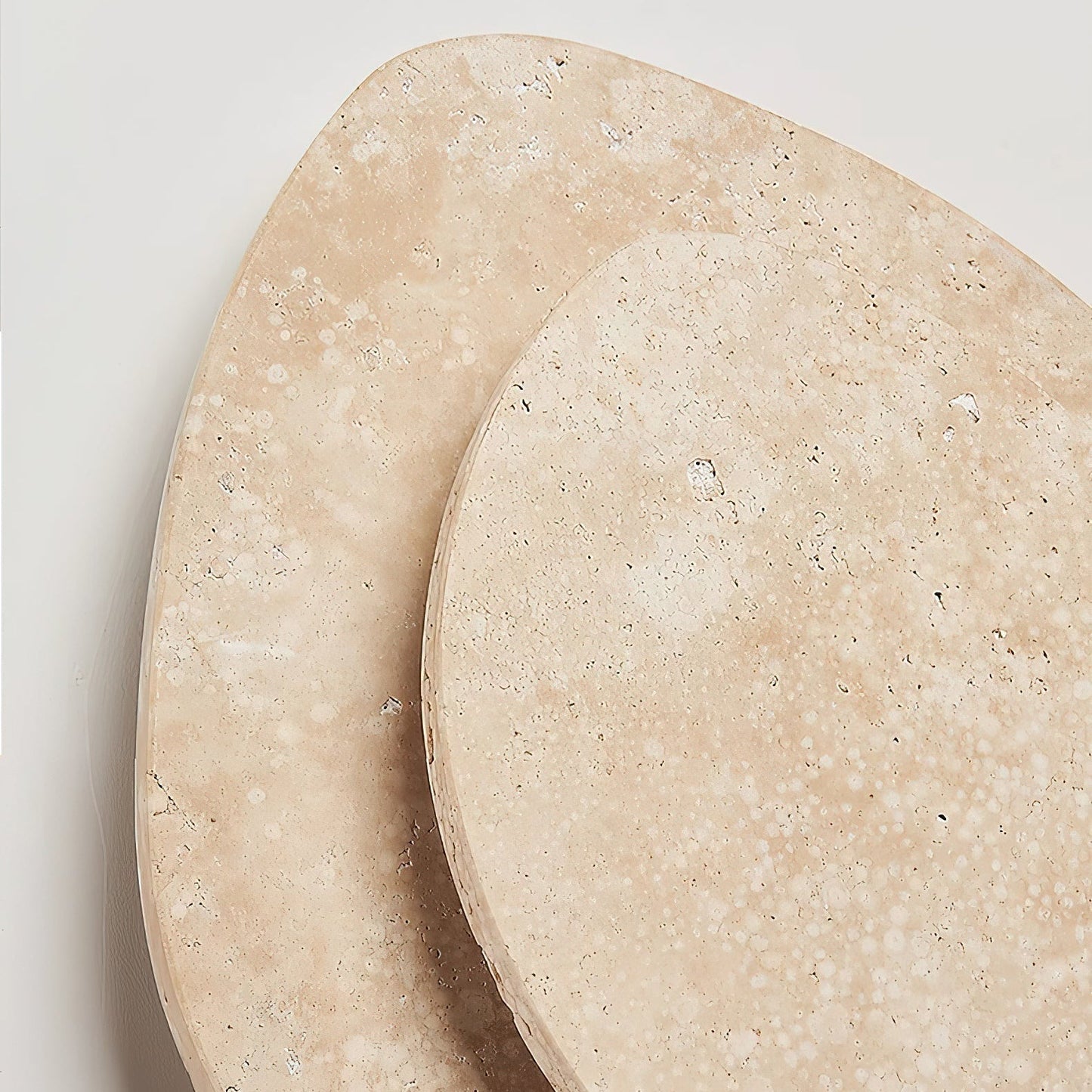 Alavari | Travertine Stone Scalloped Sculptural Art Wall Light