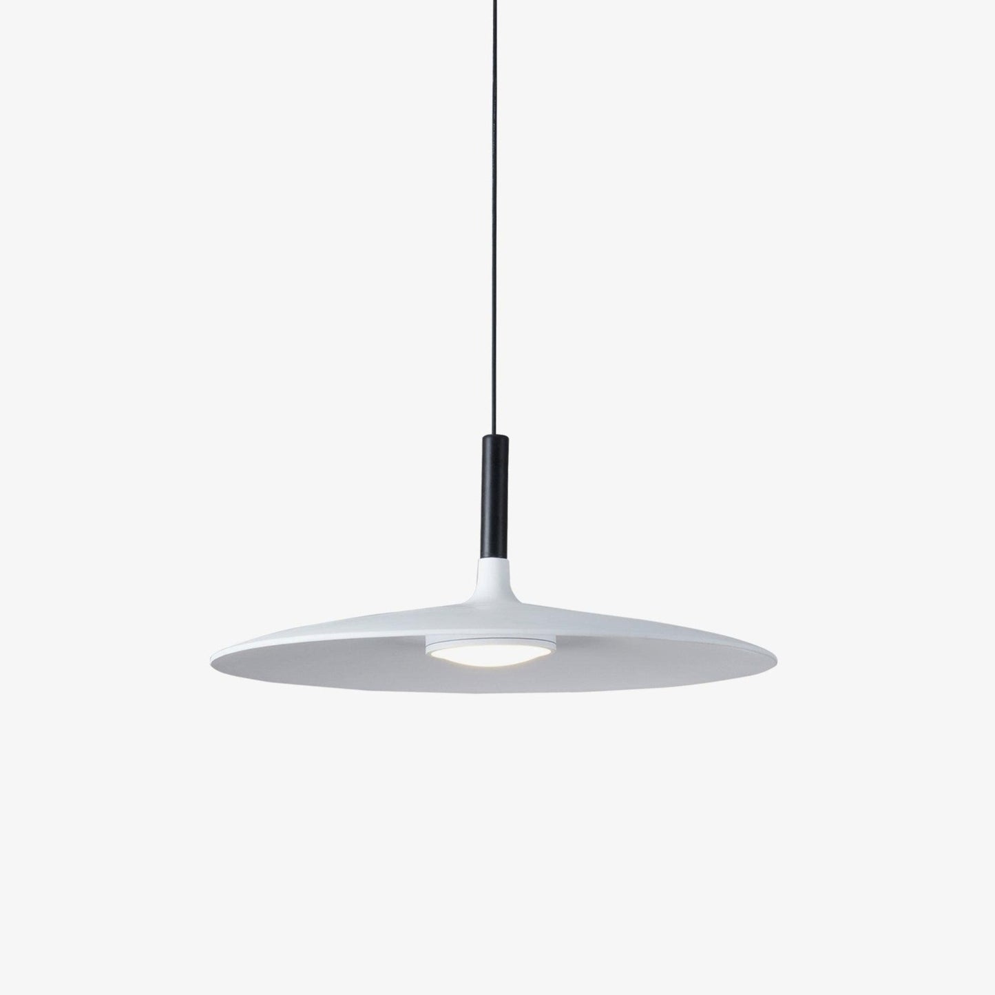 Thaloric | Minimalist Industrial Aluminum Flat Disc Pendant Light