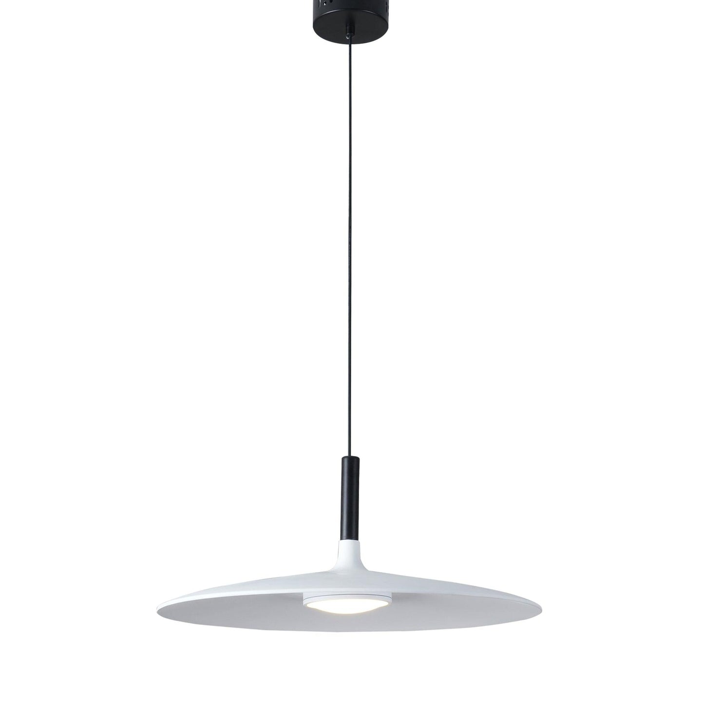 Thaloric | Minimalist Industrial Aluminum Flat Disc Pendant Light