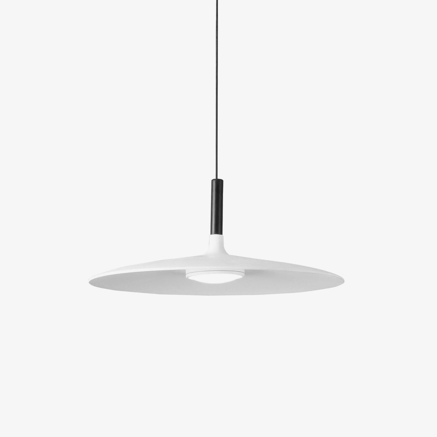 Thaloric | Minimalist Industrial Aluminum Flat Disc Pendant Light