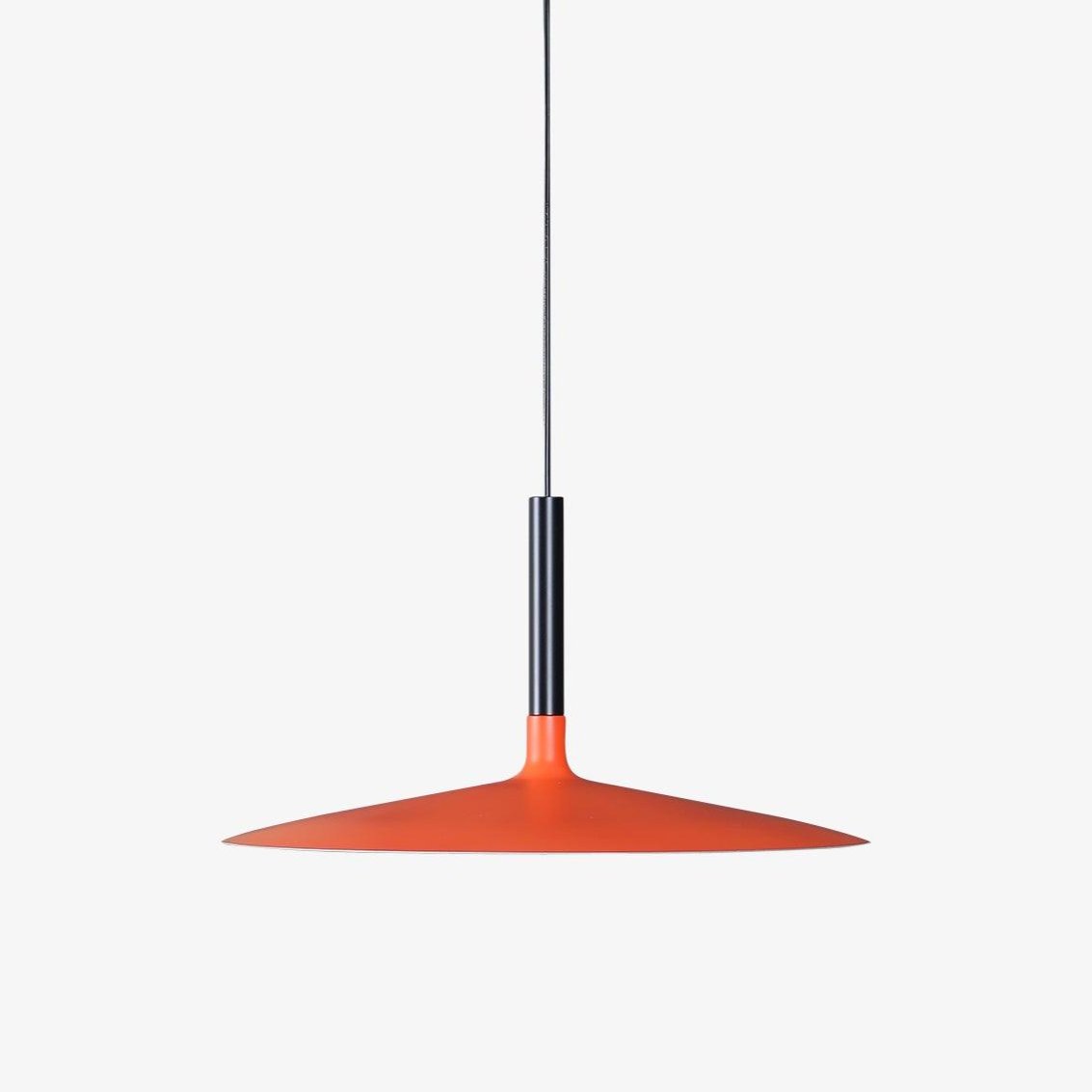 Thaloric | Minimalist Industrial Aluminum Flat Disc Pendant Light