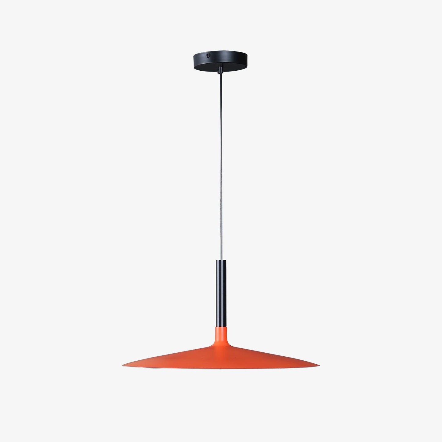 Thaloric | Minimalist Industrial Aluminum Flat Disc Pendant Light