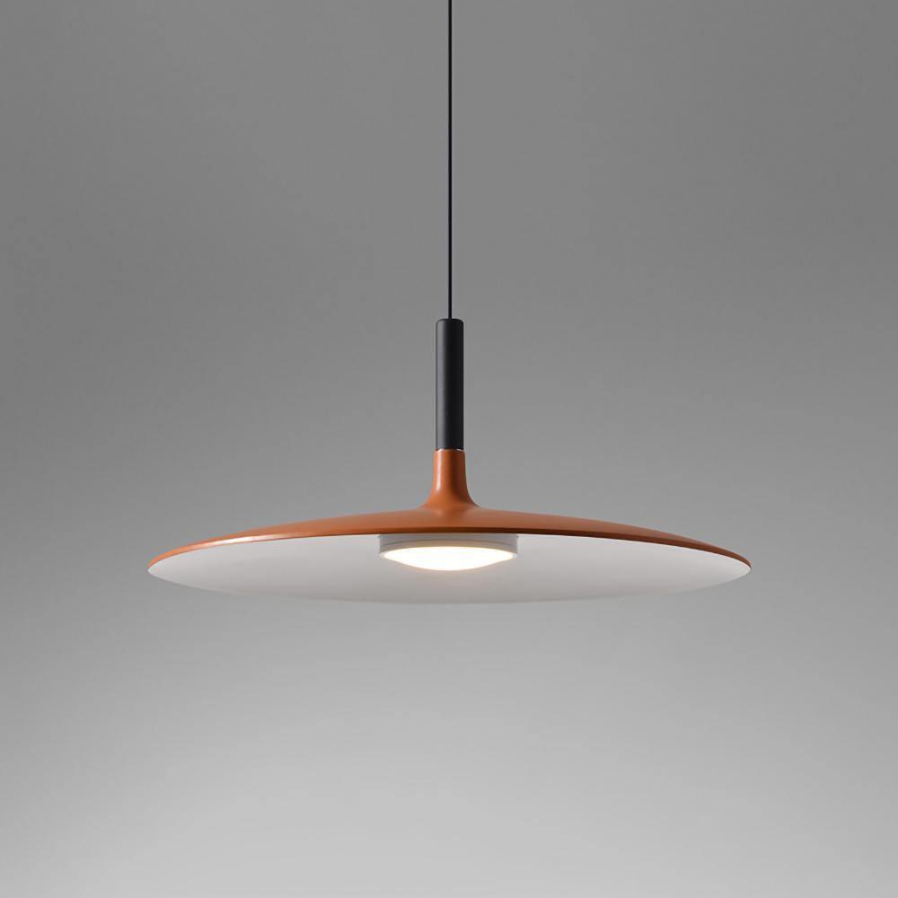 Thaloric | Minimalist Industrial Aluminum Flat Disc Pendant Light