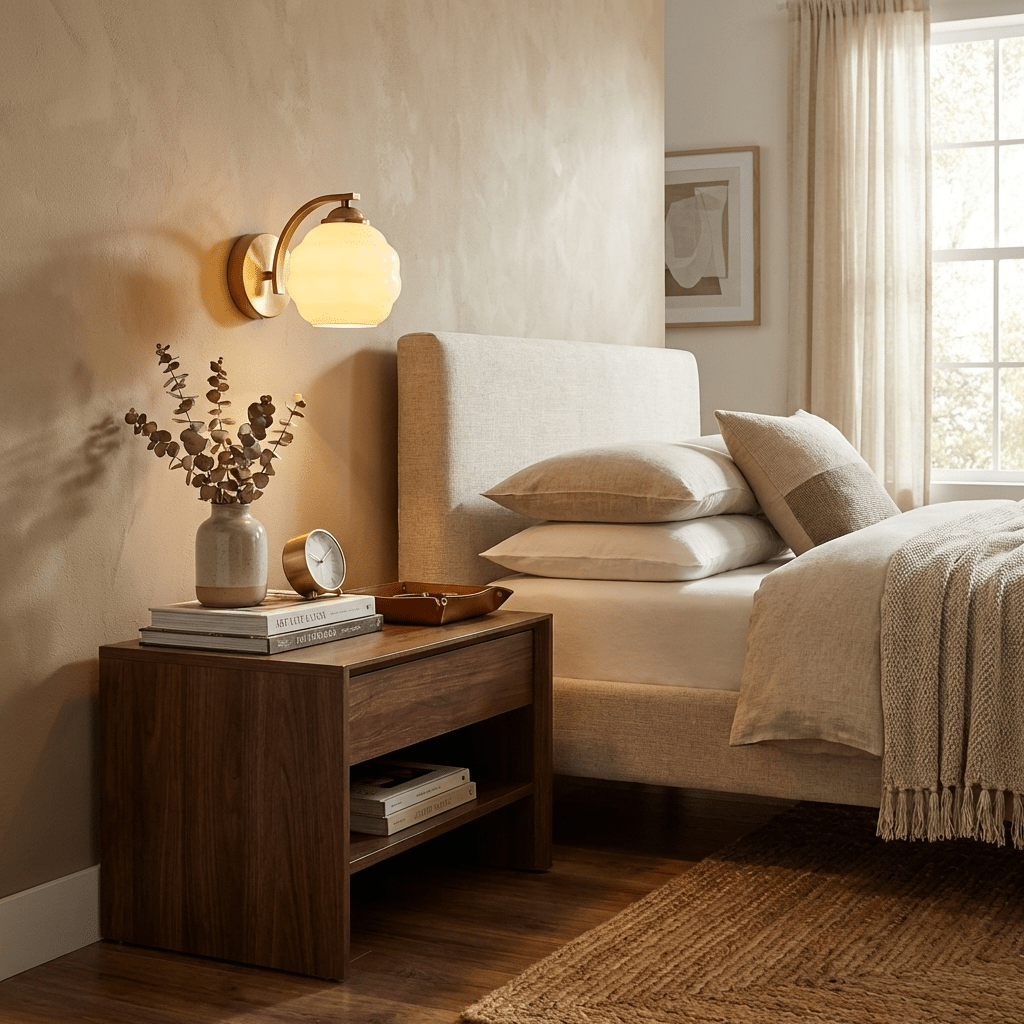 Thryndol | Ribbed Glass Globe Vintage Wall Light