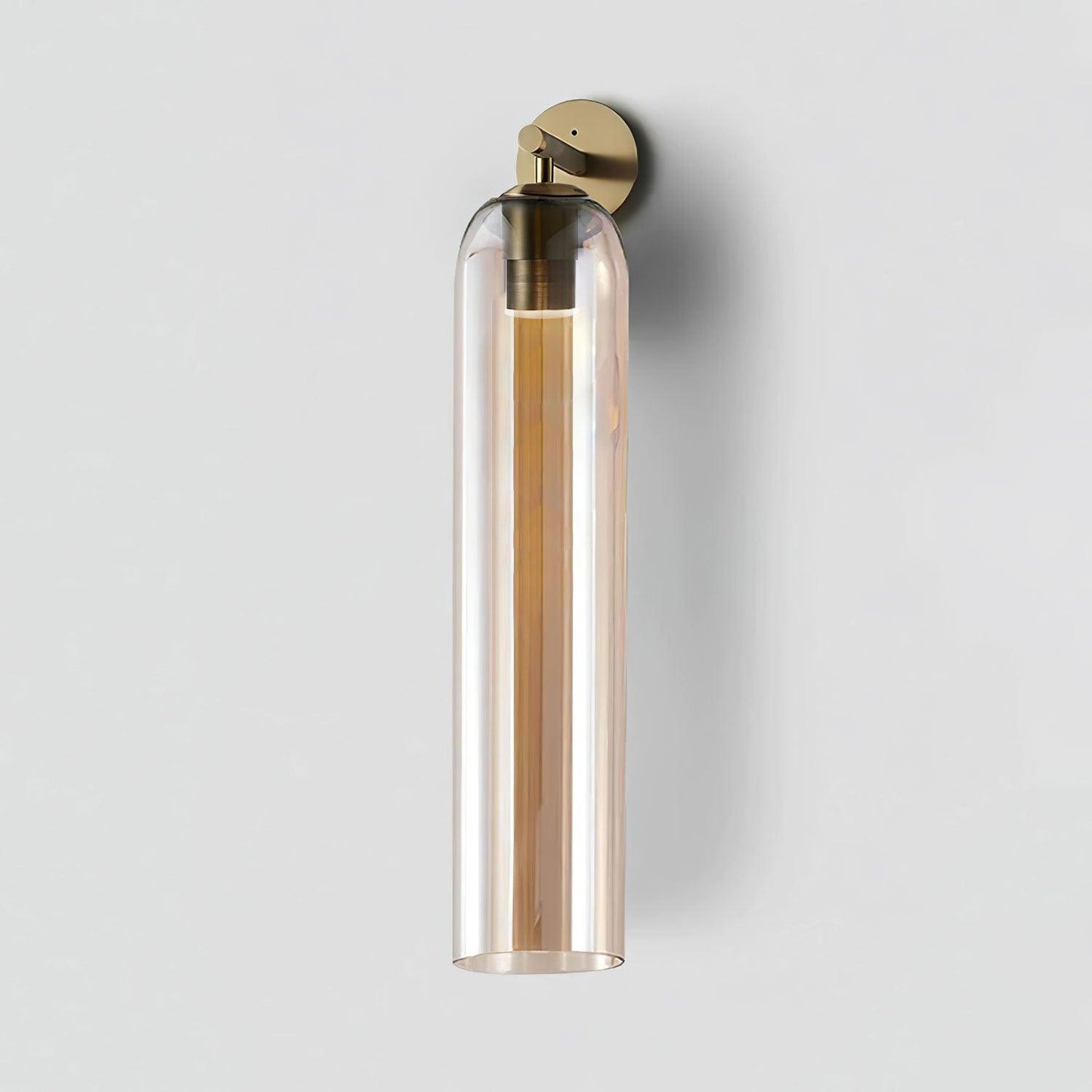 Luvia | Elegant Cylindrical Art Deco Glass Wall Light