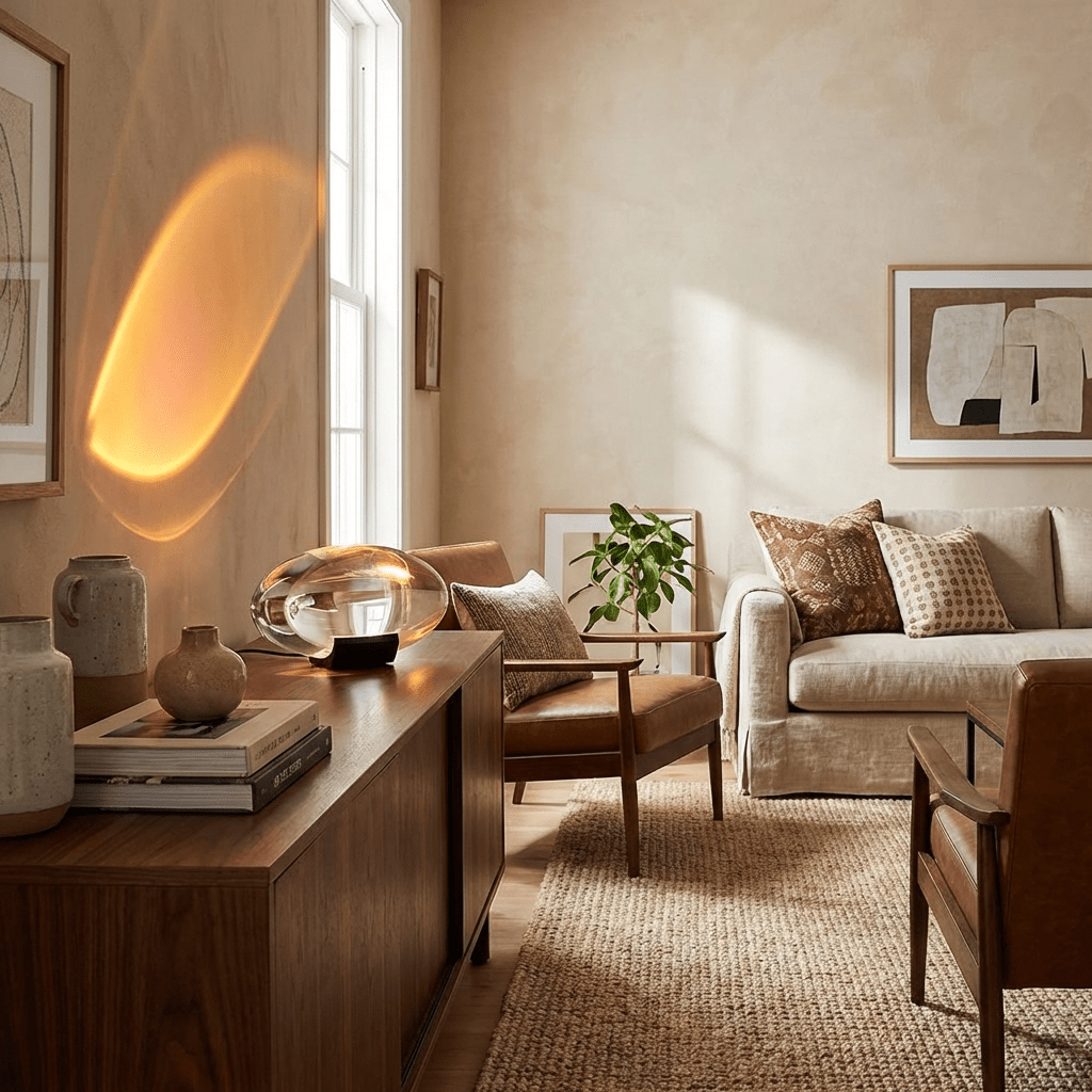 Vaelenoe | Sculptural Oval Crystal Stone Table Lamp