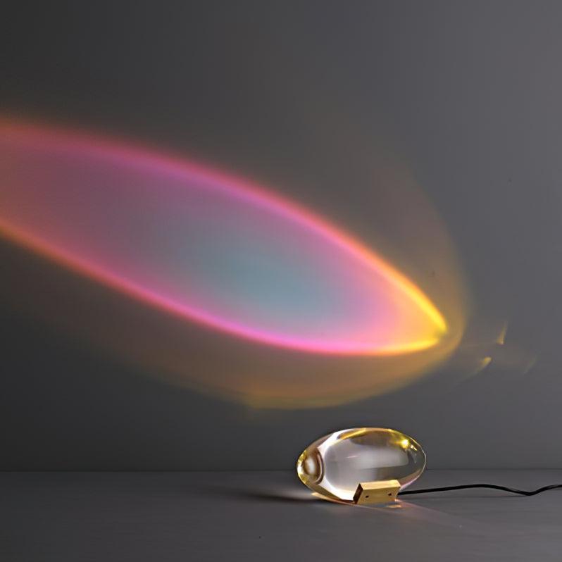 Vaelenoe | Sculptural Oval Crystal Stone Table Lamp