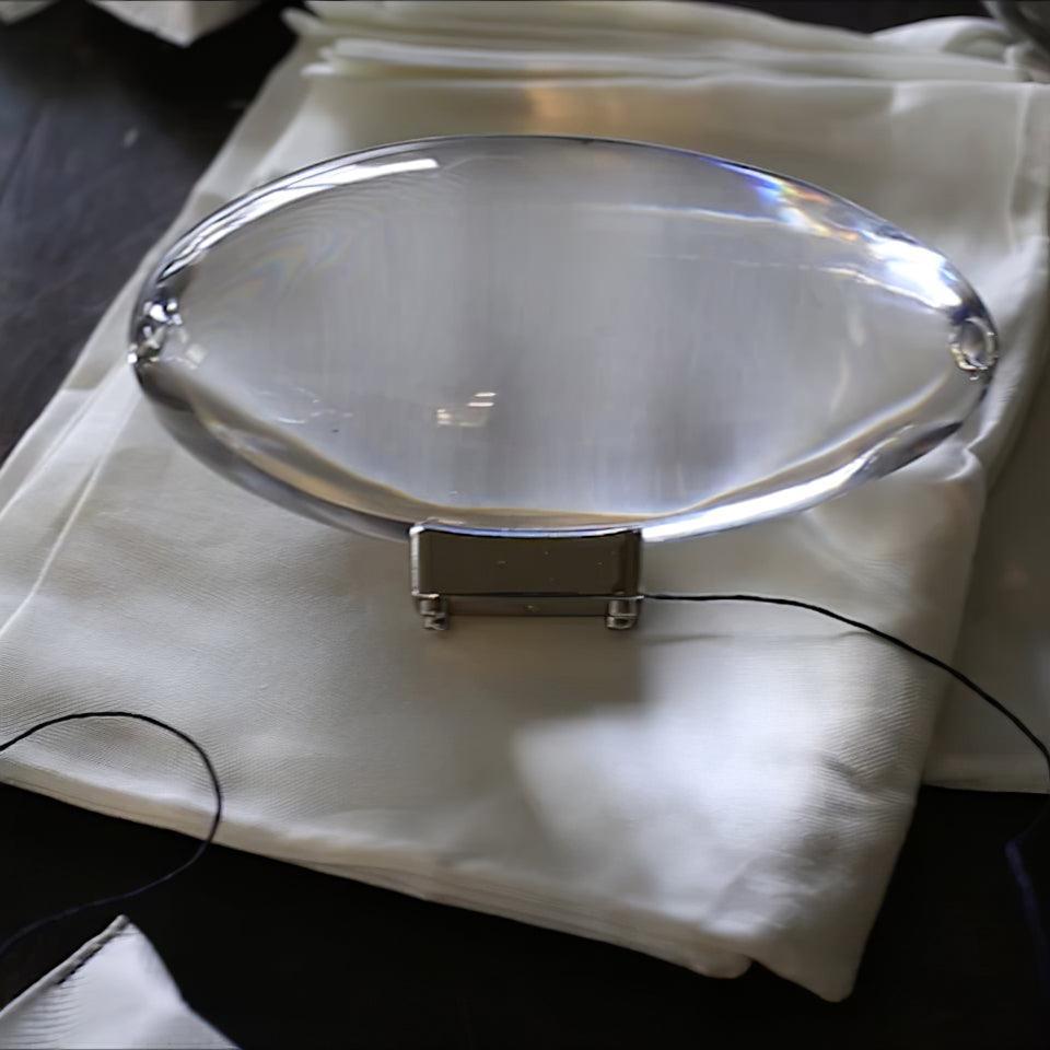 Vaelenoe | Sculptural Oval Crystal Stone Table Lamp