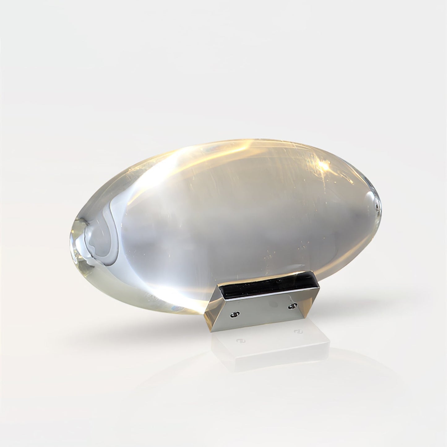 Vaelenoe | Sculptural Oval Crystal Stone Table Lamp