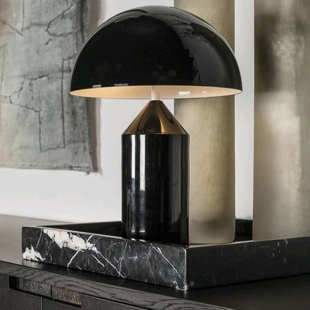 Zonthara | Avant Garde Geometric Sculptural Silhouette Metal Table Lamp