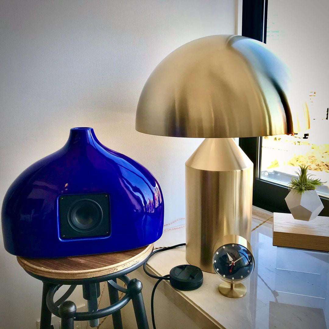 Zonthara | Avant Garde Geometric Sculptural Silhouette Metal Table Lamp