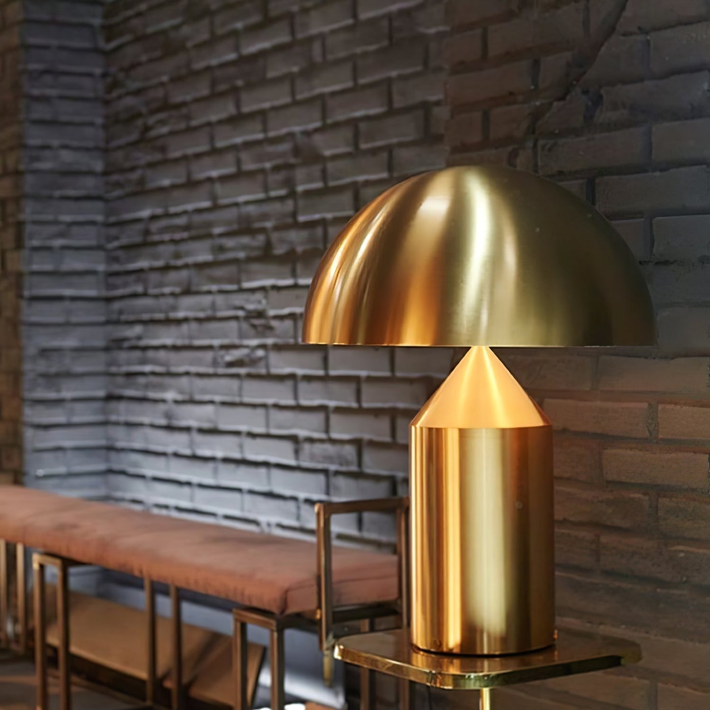 Zonthara | Avant Garde Geometric Sculptural Silhouette Metal Table Lamp